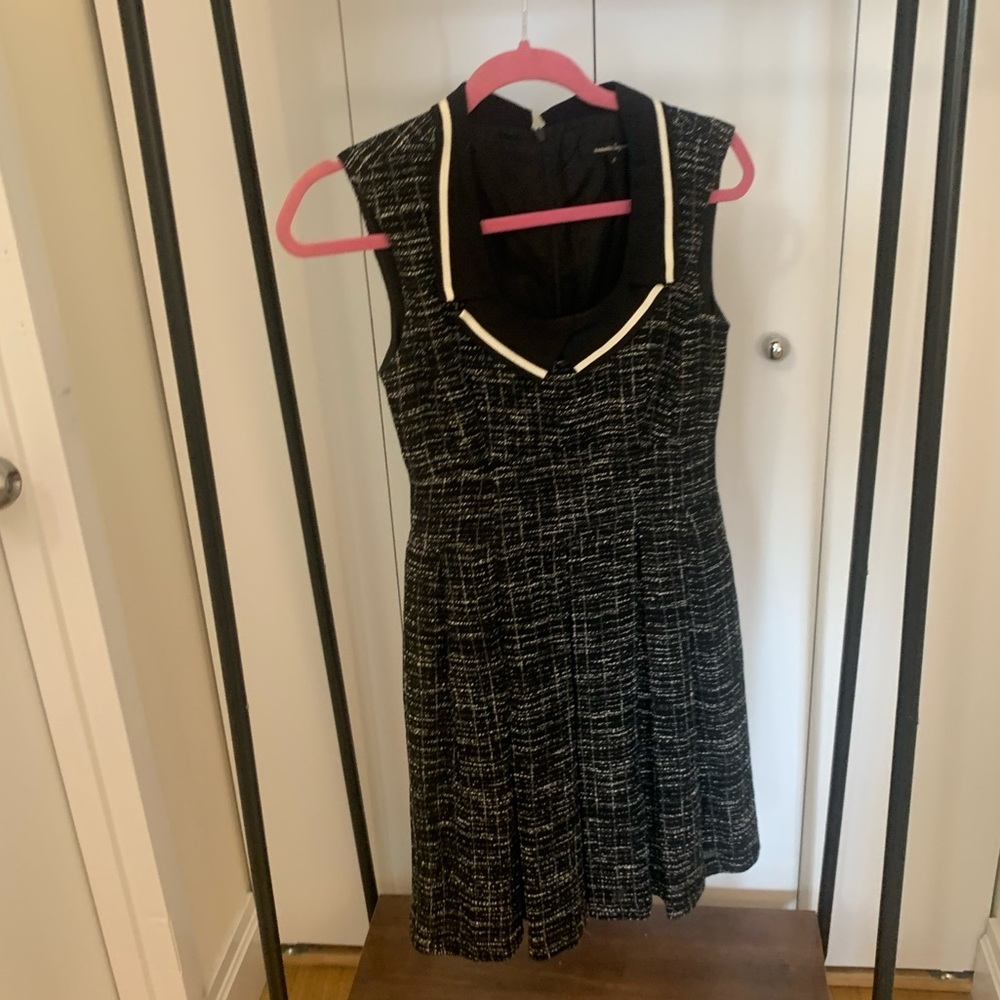 Nanette Lepore black/white sleeveless dress size 0